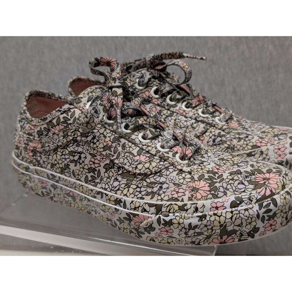Vans Women’s Authentic All Over Print Mono Floral Low Top Sneaker Shoes Size 7 - Picture 4 of 9